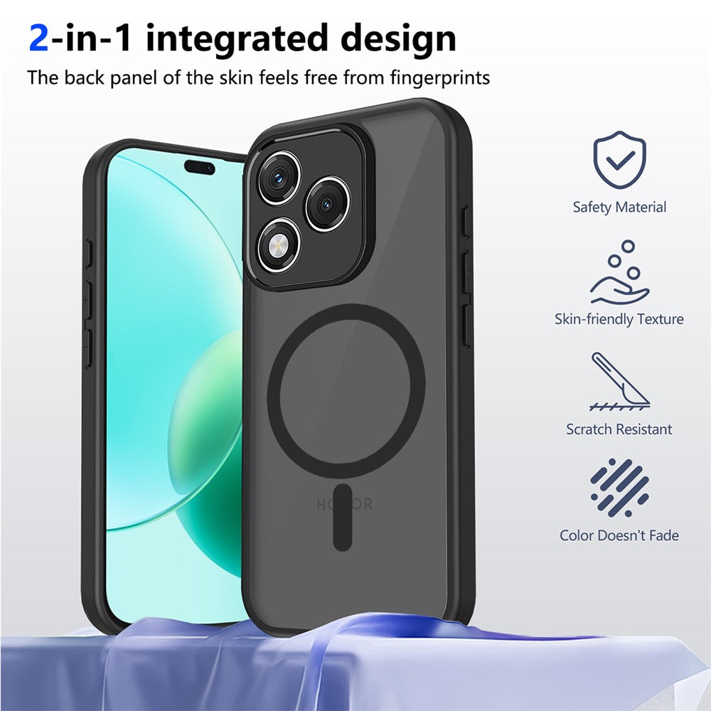 For Honor 600 Lite 5G Magnetic Case Skin Touch Matte PC + TPU Anti-Drop Phone Cover