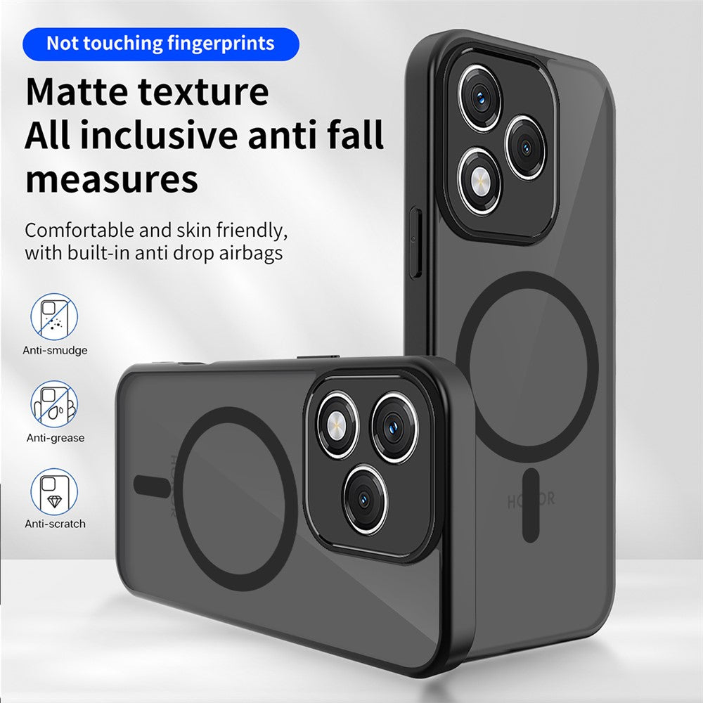 For Honor 600 Lite 5G Magnetic Case Skin Touch Matte PC + TPU Anti-Drop Phone Cover