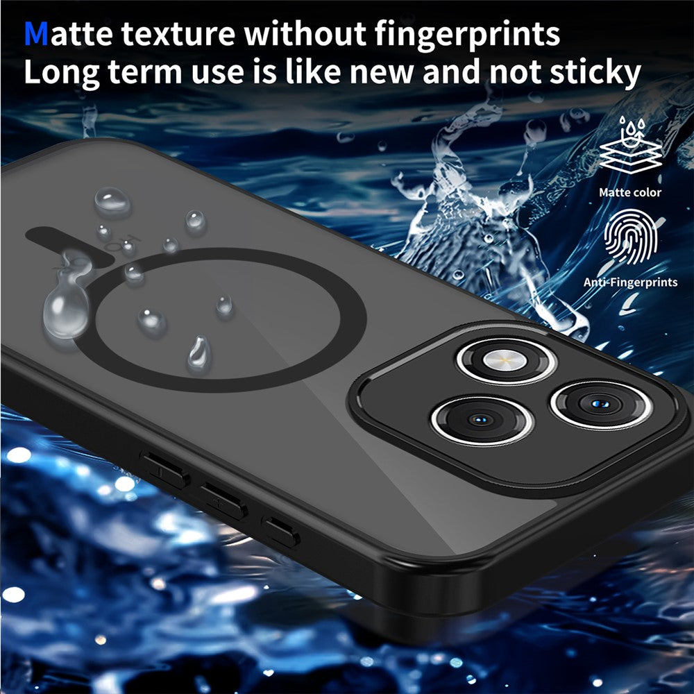 For Honor 600 Lite 5G Magnetic Case Skin Touch Matte PC + TPU Anti-Drop Phone Cover