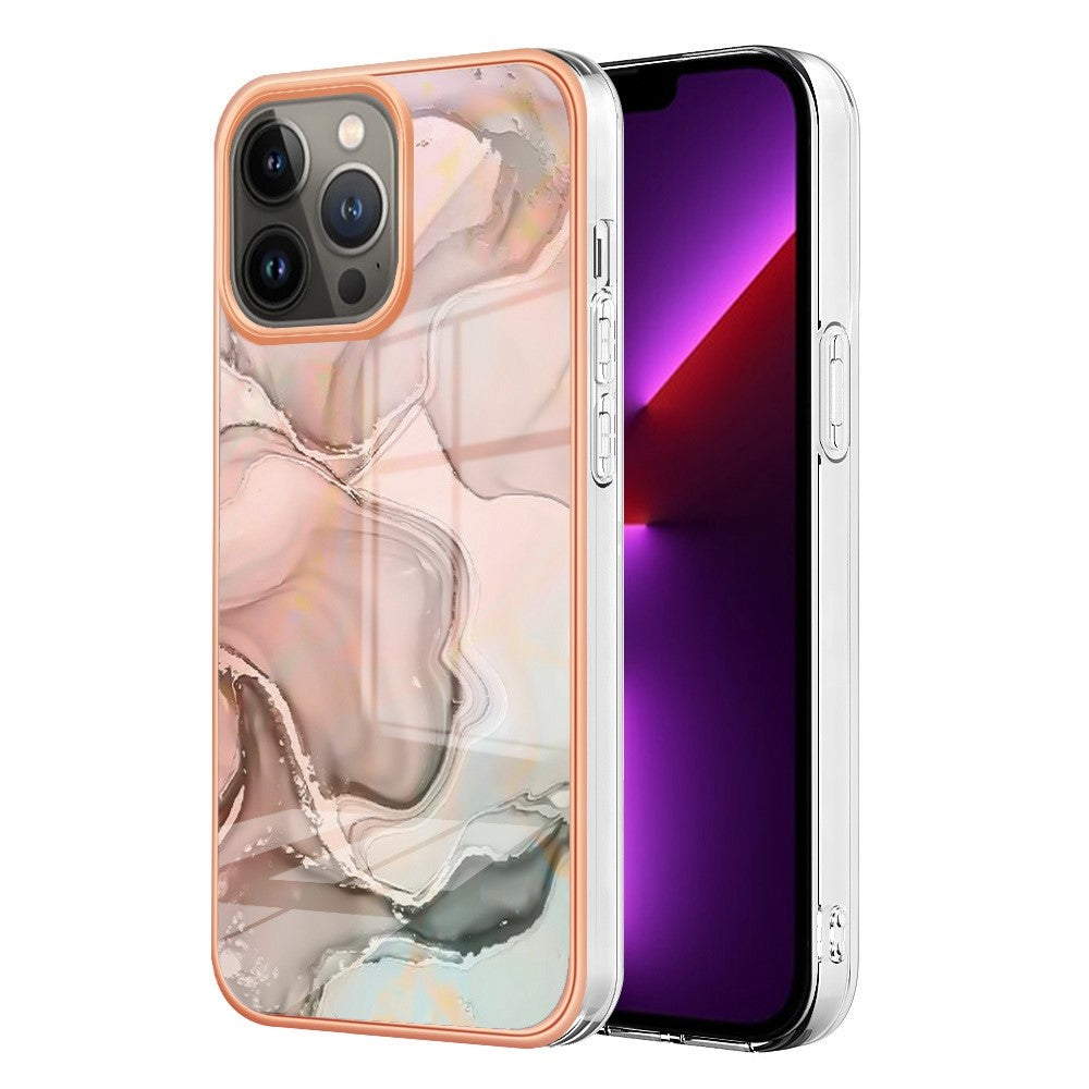 iPhone 13 Pro Schutzhülle – Mit Marmormuster 2,0 mm Galvanik-Rückseite