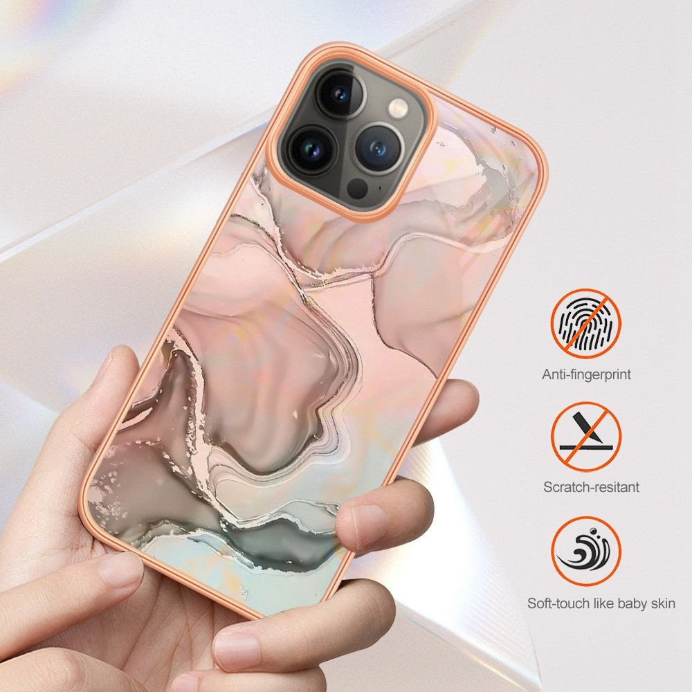 iPhone 13 Pro Schutzhülle – Mit Marmormuster 2,0 mm Galvanik-Rückseite