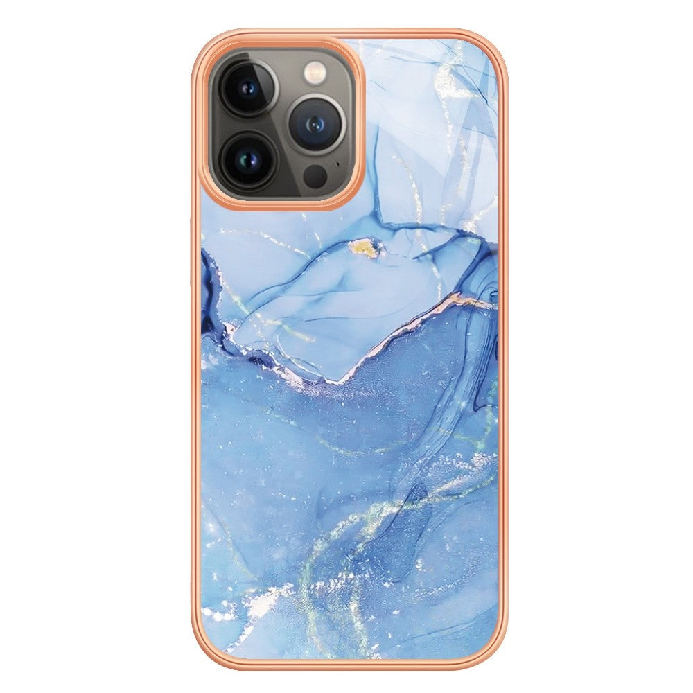 iPhone 13 Pro Schutzhülle – Mit Marmormuster 2,0 mm Galvanik-Rückseite
