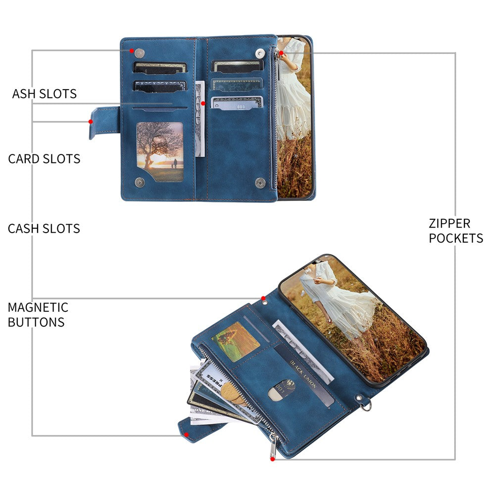 For Nothing Phone (4a) Pro Wallet Case Rhombus Stitching Line PU Leather Phone Cover with Wrist Strap