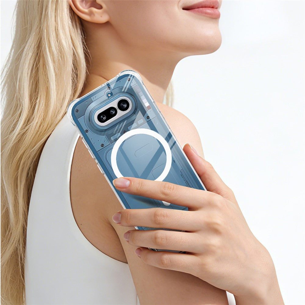 IMAK for Nothing Phone (4a) Magnetic Case Airbag Shockproof Protection TPU Phone Cover