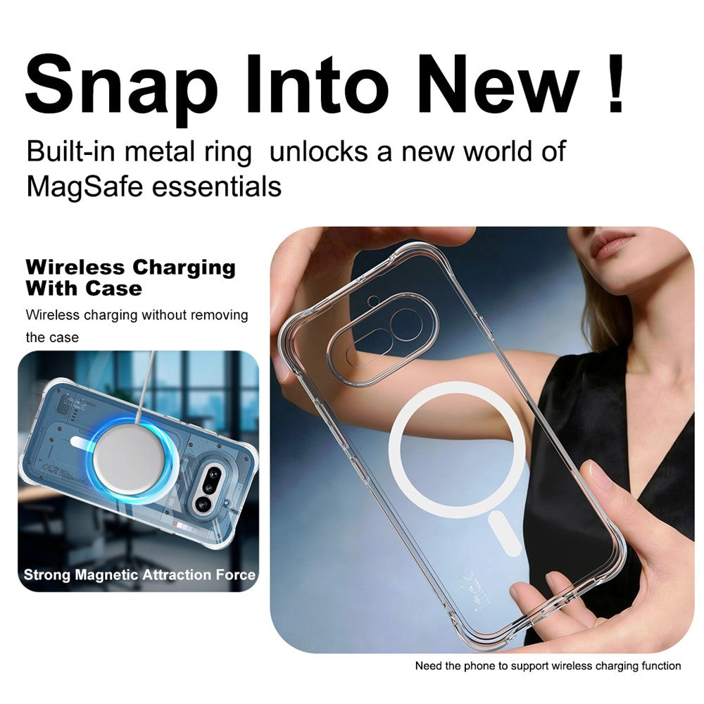 IMAK for Nothing Phone (4a) Magnetic Case Airbag Shockproof Protection TPU Phone Cover