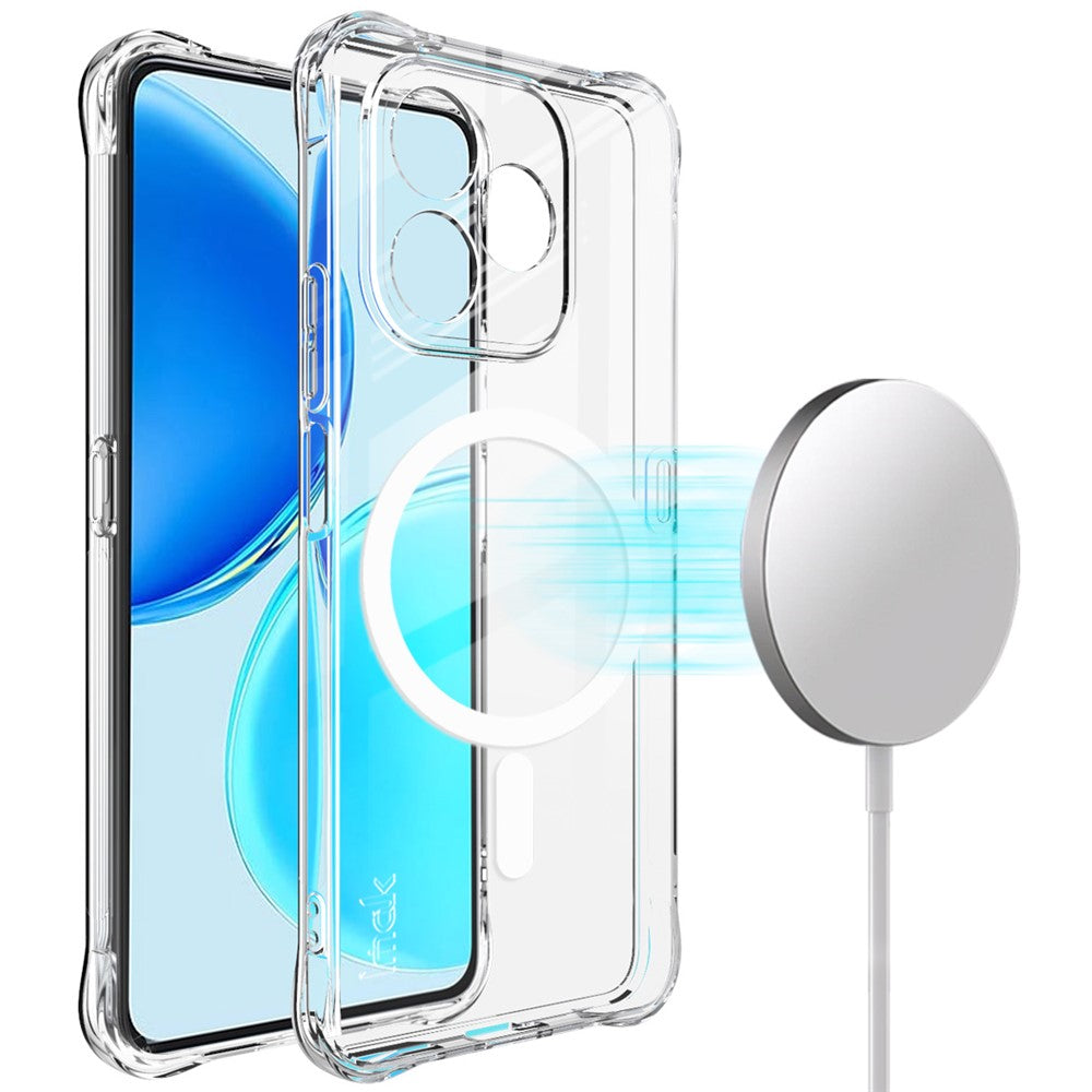 IMAK for Honor X8d 4G Magnetic Case Airbag Shockproof Protection TPU Phone Cover