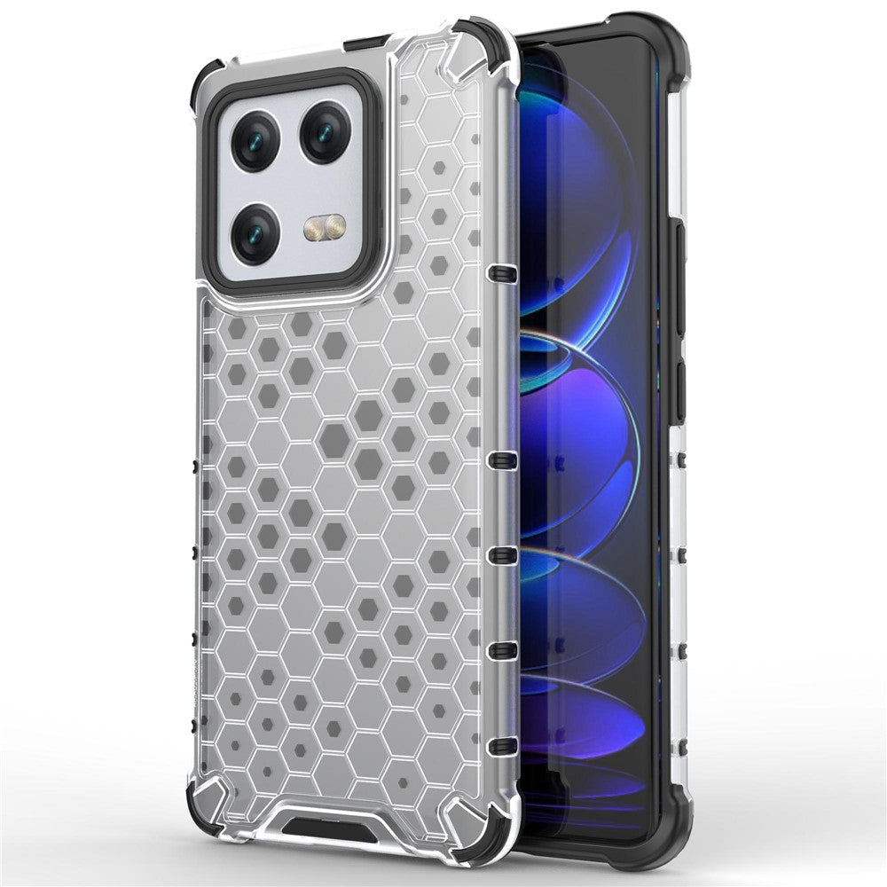 For Xiaomi 13 Pro 5G TPU + PC Protective Case Honeycomb Texture Scratch-proof Back Cover
