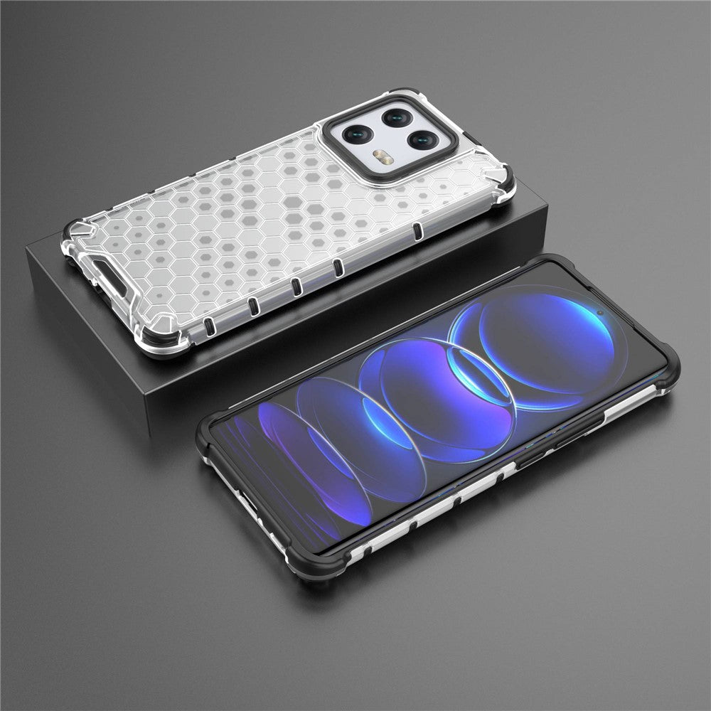 For Xiaomi 13 Pro 5G TPU + PC Protective Case Honeycomb Texture Scratch-proof Back Cover