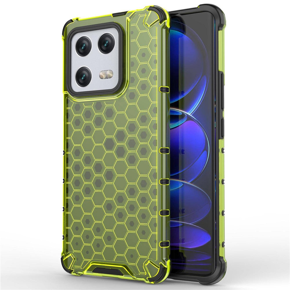 For Xiaomi 13 Pro 5G TPU + PC Protective Case Honeycomb Texture Scratch-proof Back Cover