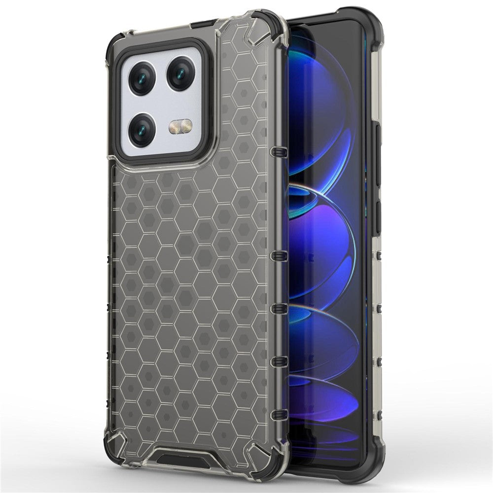 For Xiaomi 13 Pro 5G TPU + PC Protective Case Honeycomb Texture Scratch-proof Back Cover