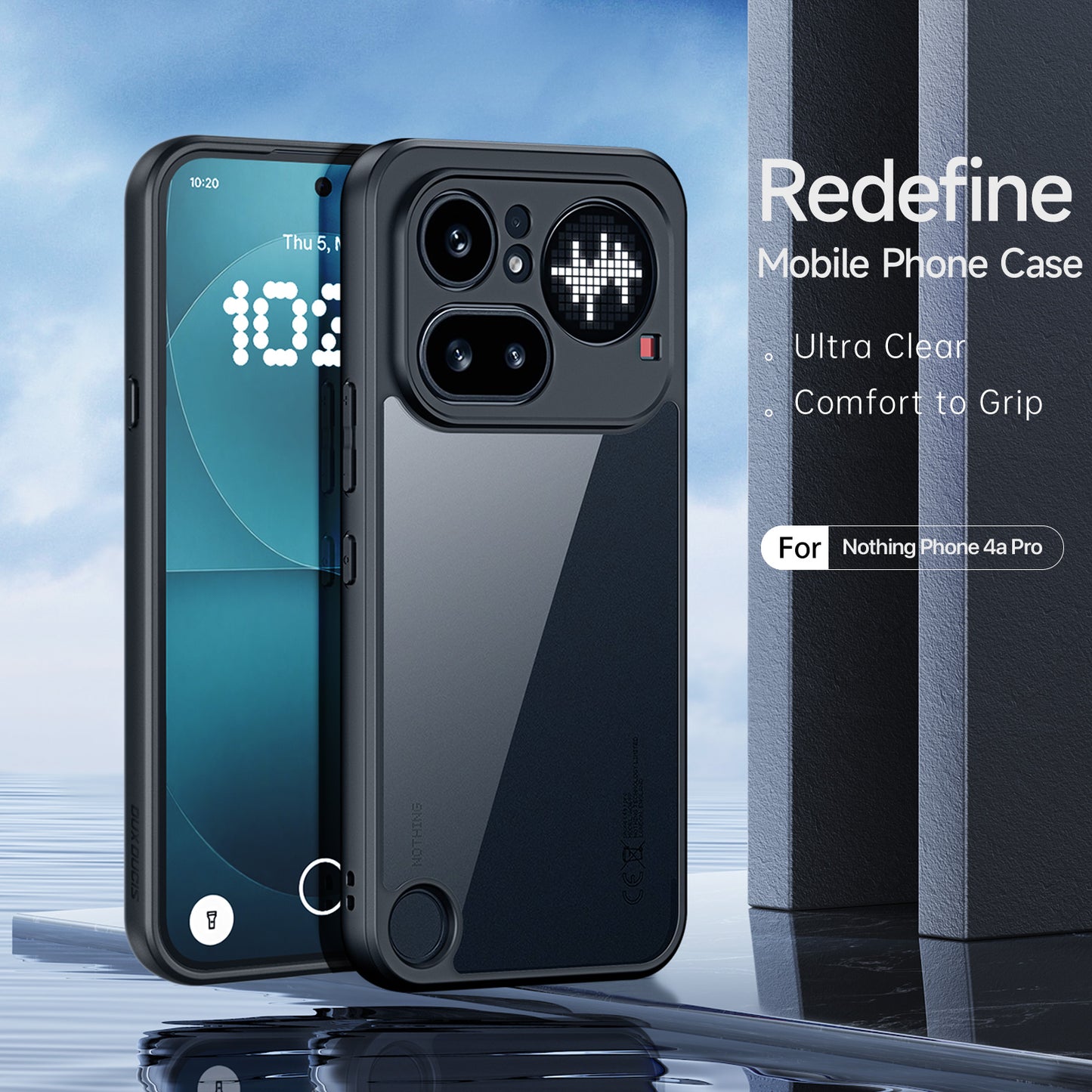Dux Ducis For Nothing Phone (4a) Pro Aimo Series PC + TPU Clear Back Phone Cover (REACH Certification)