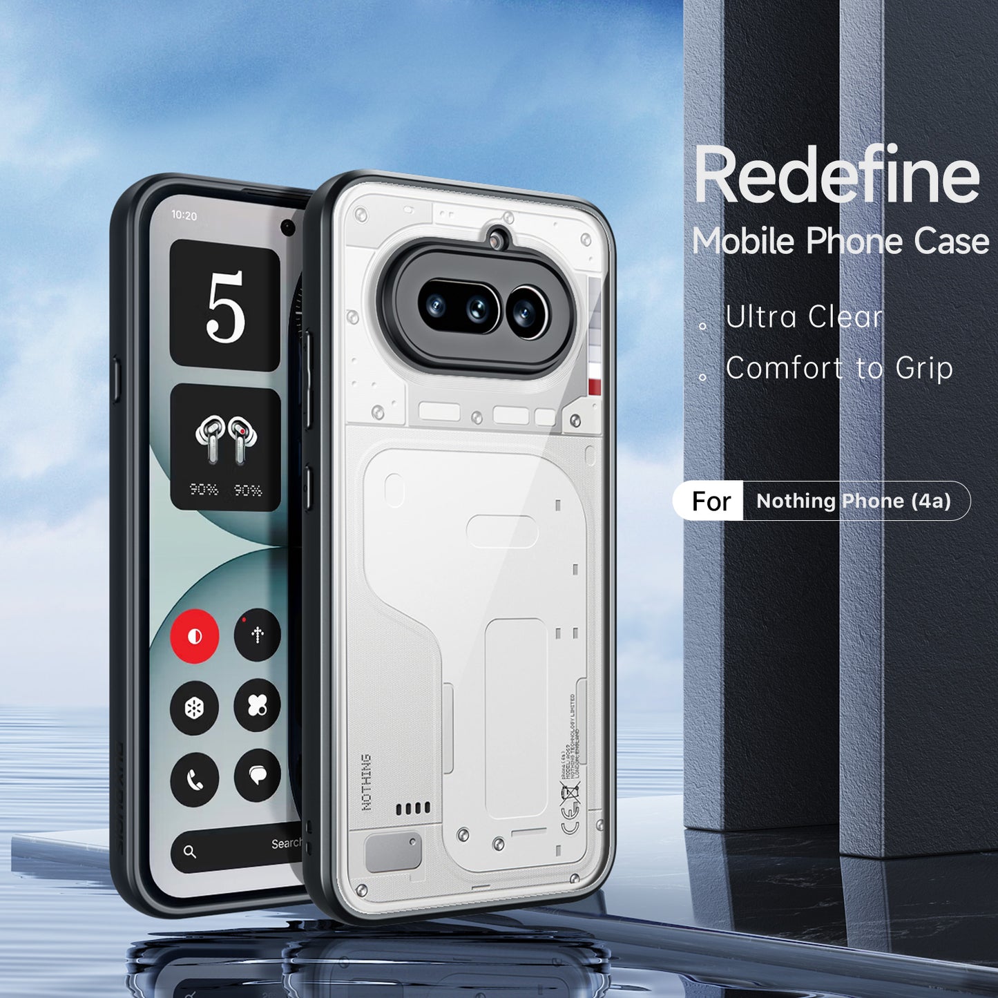 Dux Ducis For Nothing Phone (4a) Aimo Series PC + TPU Clear Back Phone Cover (REACH Certification)