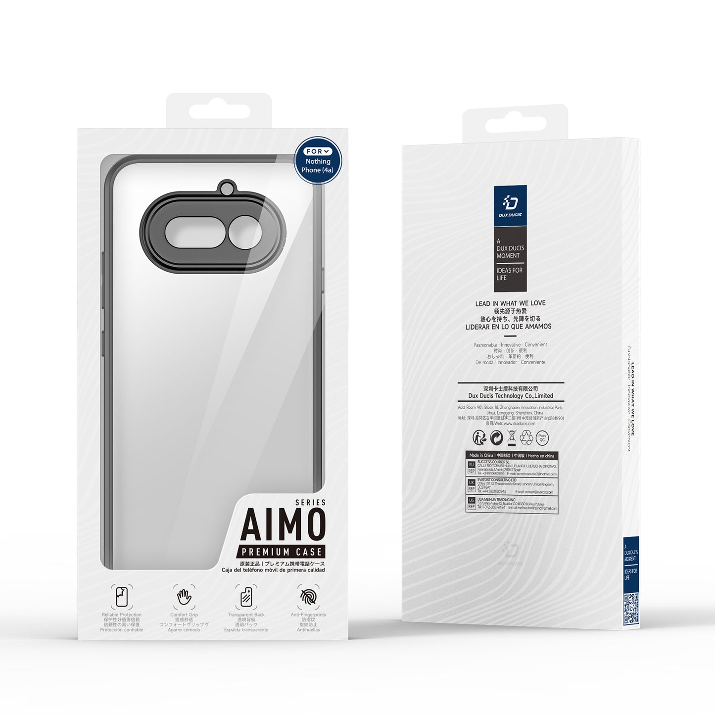 Dux Ducis For Nothing Phone (4a) Aimo Series PC + TPU Clear Back Phone Cover (REACH Certification)