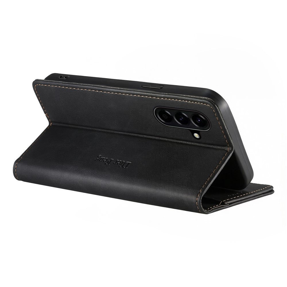 DIERFENG DF-019 for Samsung Galaxy A57 5G Leather Wallet Case Magnetic Flip Cover with Card Slots RFID Blocking