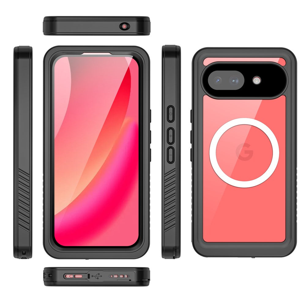 REDPEPPER FS Series For Google Pixel 10a IPX8 Waterproof Case PC TPU PET Clear Magnetic Phone Cover