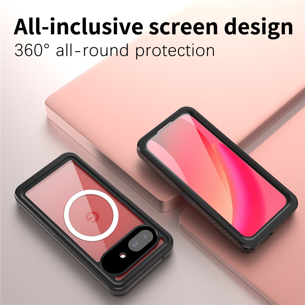 REDPEPPER FS Series For Google Pixel 10a IPX8 Waterproof Case PC TPU PET Clear Magnetic Phone Cover