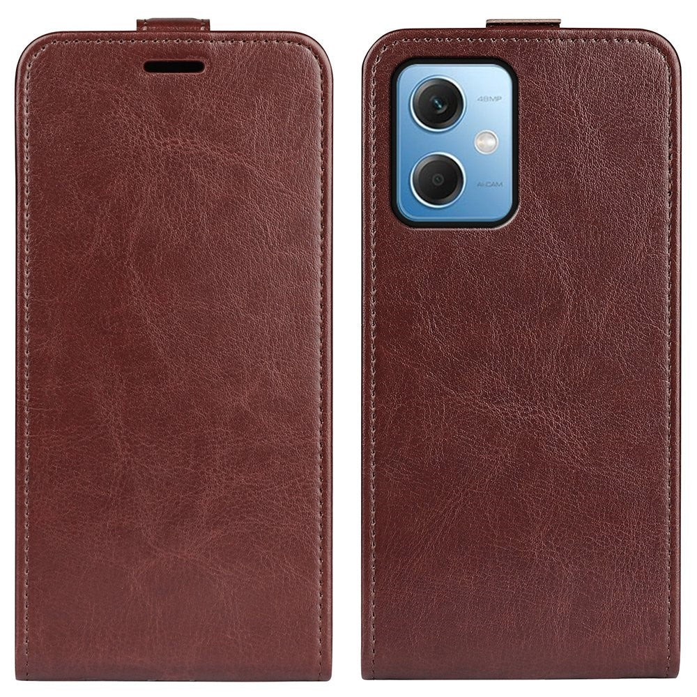 For Xiaomi Redmi Note 12 5G (Global) / (India) / (China) / Poco X5 5G Crazy Horse Texture Card Holder Leather Protective Cover Vertical Flip Case