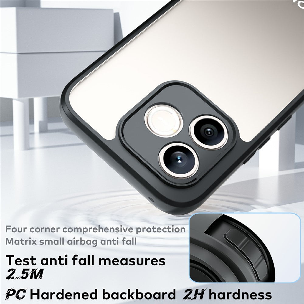 For Honor 600 Lite 5G Phone Case Shockproof PC + TPU Clear Back Cover