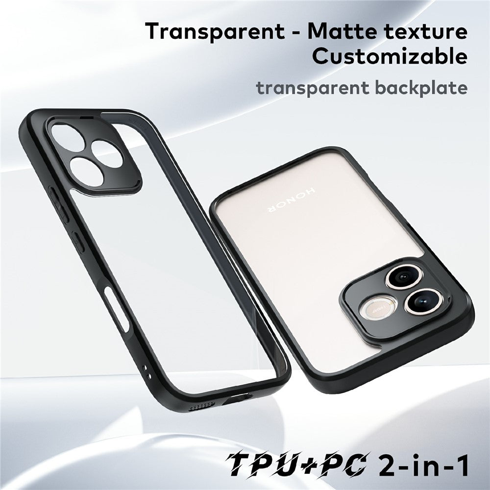 For Honor 600 Lite 5G Phone Case Shockproof PC + TPU Clear Back Cover