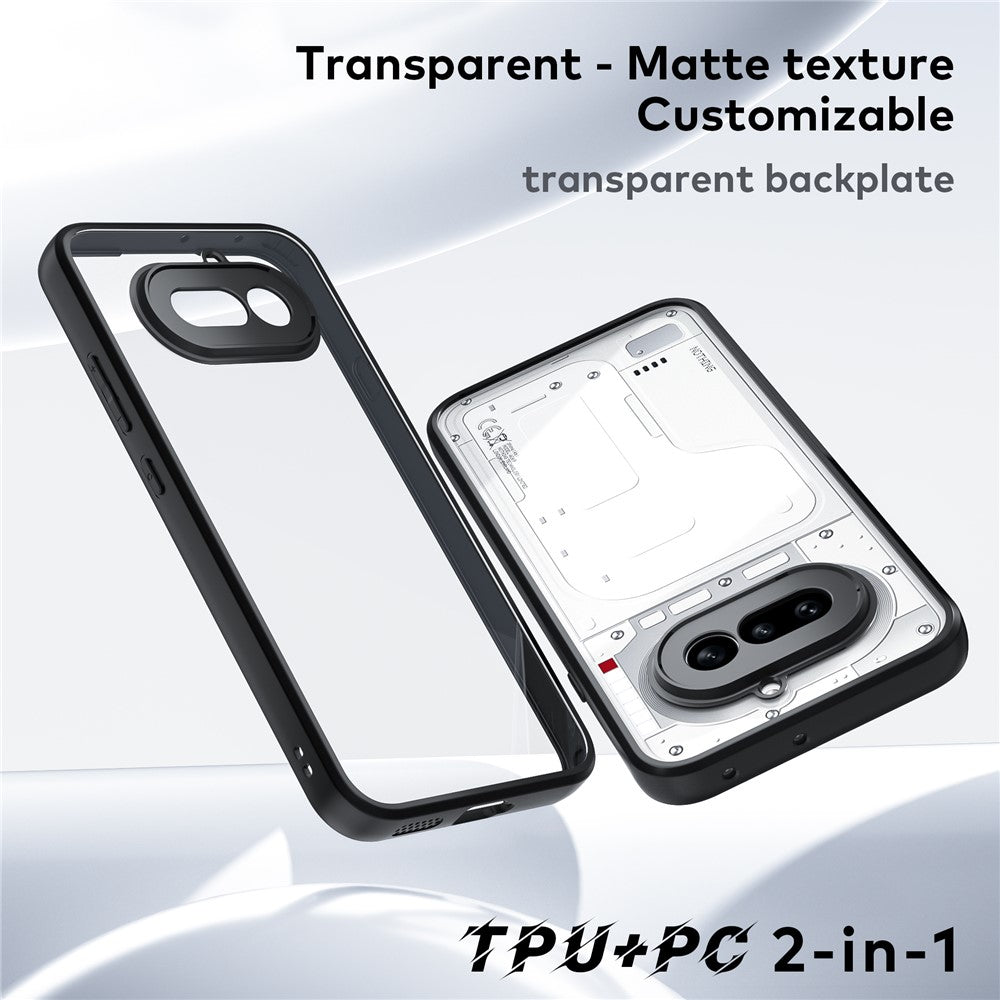 For Nothing Phone (4a) Phone Case Shockproof PC + TPU Clear Back Cover