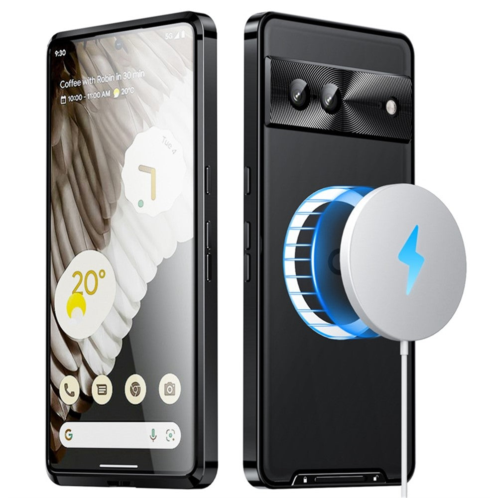 Pixel 7 5G Magnetische Hülle mit Metallkante & Kameraschutz