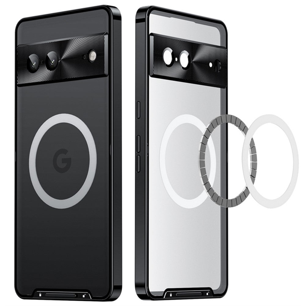 Pixel 7 5G Magnetische Hülle mit Metallkante & Kameraschutz