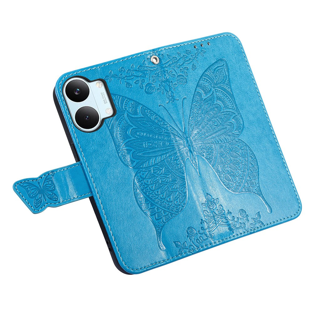 For Xiaomi Poco X8 Pro Max 5G  /  Redmi Turbo 5 Max 5G Case with Strap Butterfly Pattern PU Leather Wallet Phone Cover