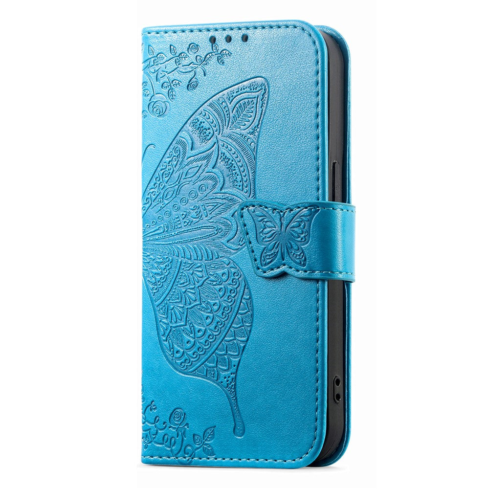 Case For Xiaomi Poco X8 Pro 5G  /  Redmi Turbo 5 5G Butterfly Pattern PU Leather Wallet Phone Cover with Strap