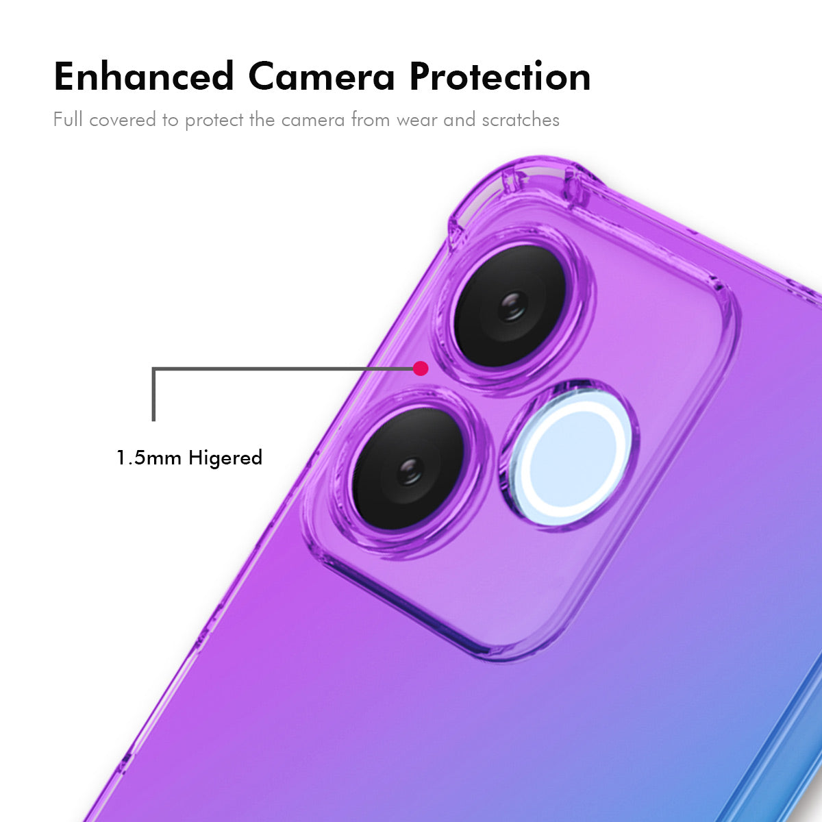 Enkay For Honor 500 Smart 5G / Honor 600 Lite 5G TPU Case Thickened Four Corner Drop-proof Phone Back Cover