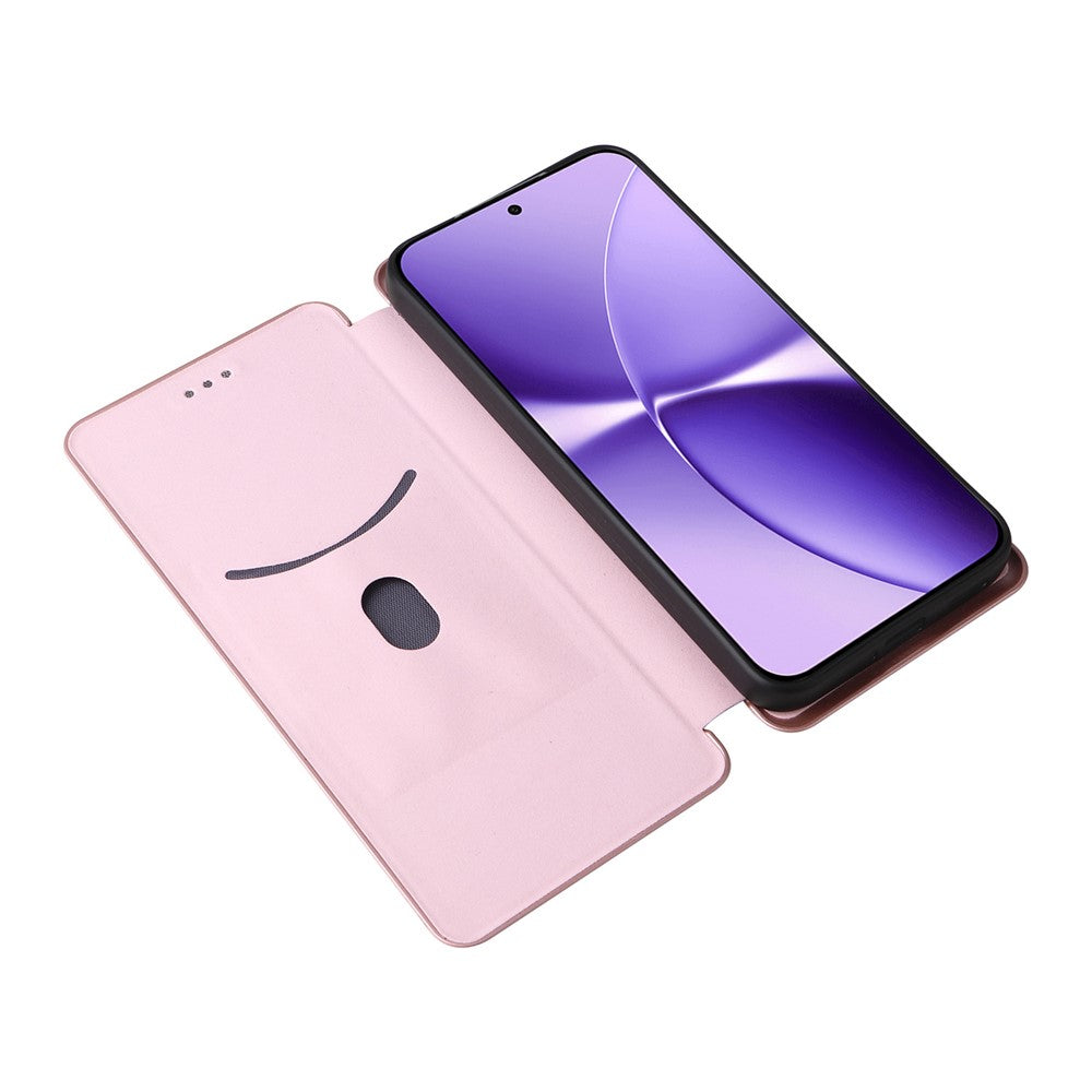 Phone Case For Xiaomi Poco X8 Pro Max 5G  /  Redmi Turbo 5 Max 5G Carbon Fiber Texture Drop-Proof PU Leather Phone Cover