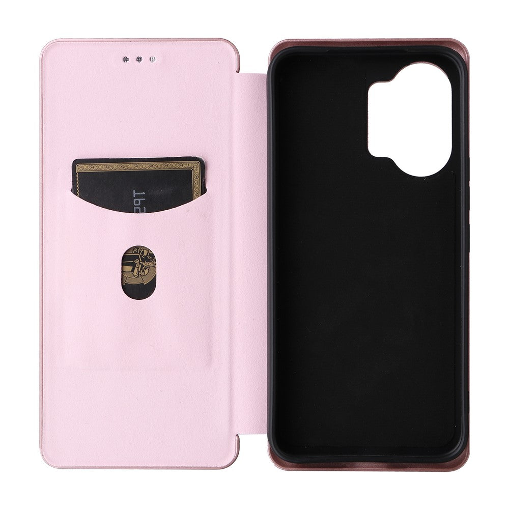 Phone Case For Xiaomi Poco X8 Pro Max 5G  /  Redmi Turbo 5 Max 5G Carbon Fiber Texture Drop-Proof PU Leather Phone Cover