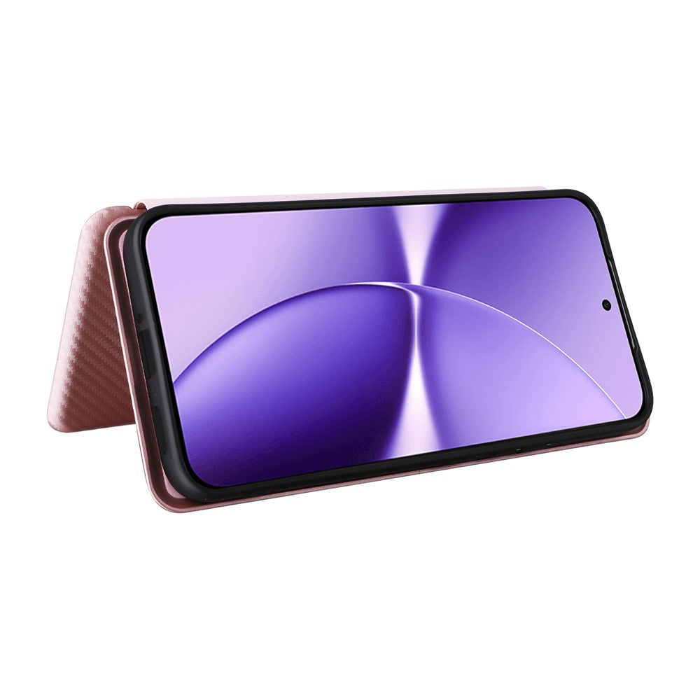 Phone Case For Xiaomi Poco X8 Pro Max 5G  /  Redmi Turbo 5 Max 5G Carbon Fiber Texture Drop-Proof PU Leather Phone Cover