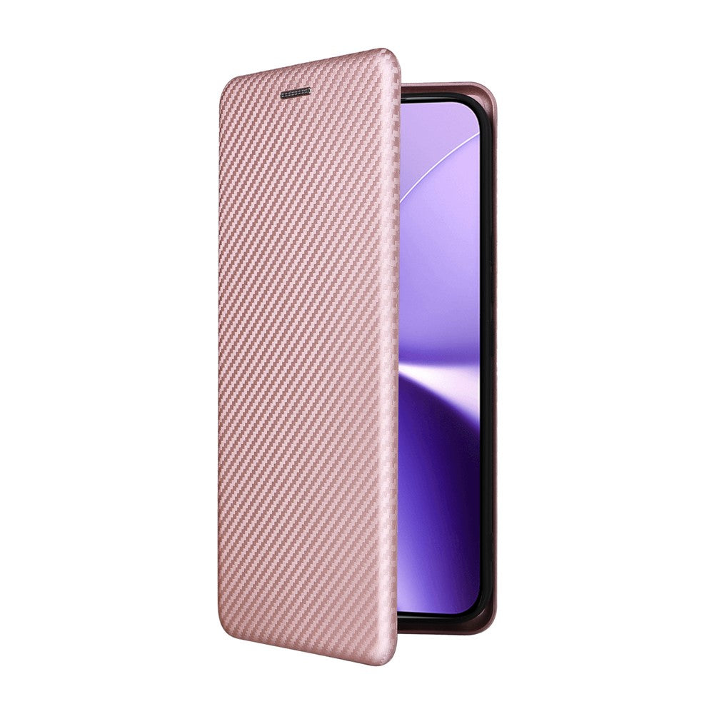 Phone Case For Xiaomi Poco X8 Pro Max 5G  /  Redmi Turbo 5 Max 5G Carbon Fiber Texture Drop-Proof PU Leather Phone Cover