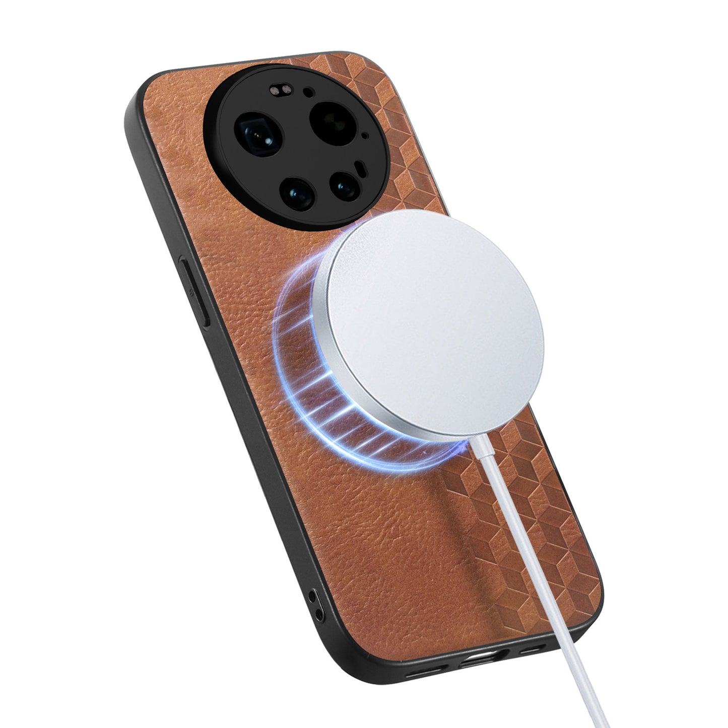 Xiaomi 17 Ultra 5G – Magnetische Handyhülle aus PC und PU-Leder