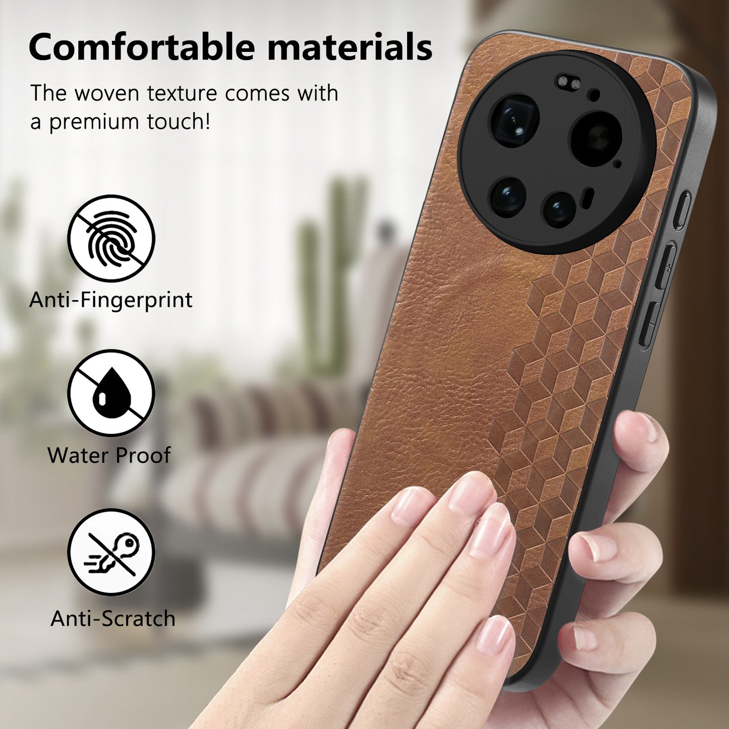Xiaomi 17 Ultra 5G – Magnetische Handyhülle aus PC und PU-Leder