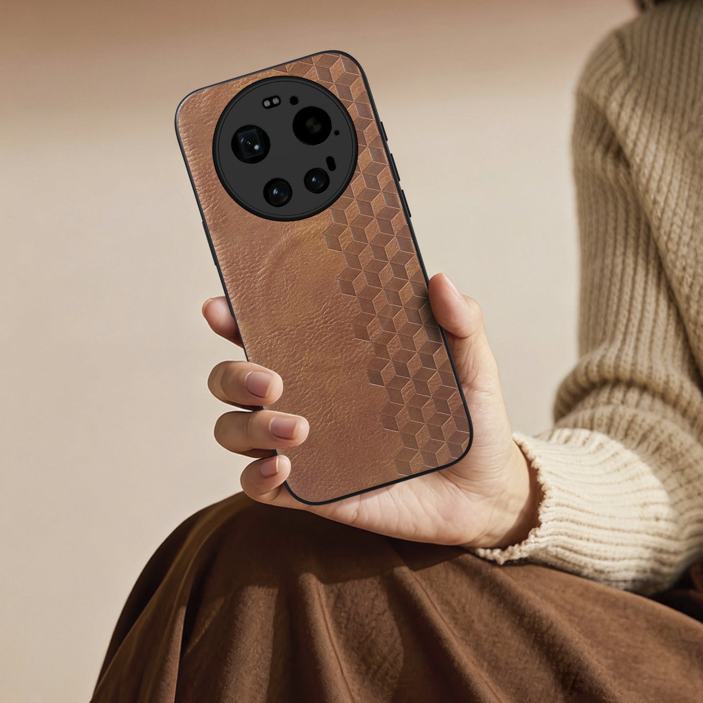 Xiaomi 17 Ultra 5G – Magnetische Handyhülle aus PC und PU-Leder