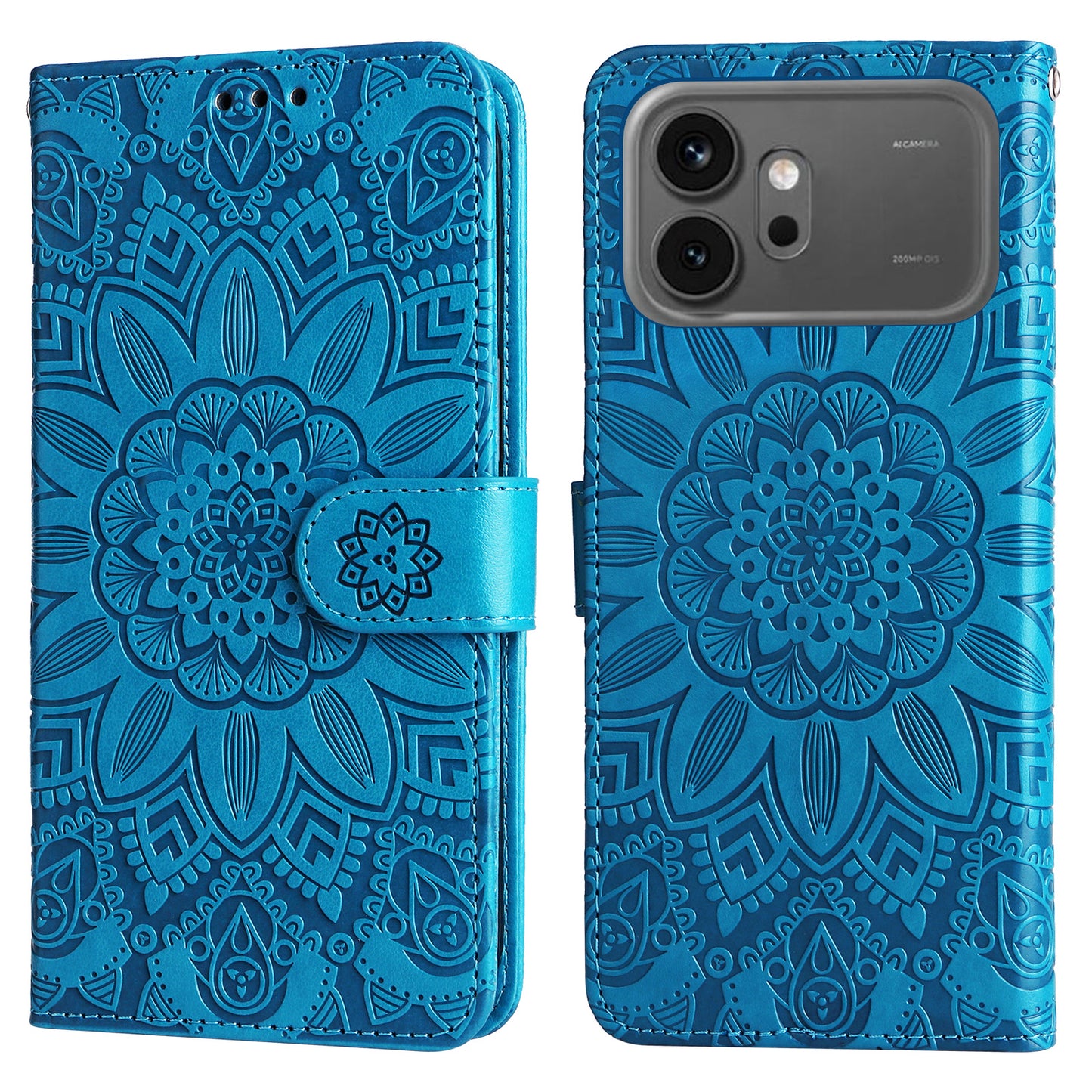 For Honor 600 Pro 5G / Honor 600 5G Case Sunflower Imprint Leather Wallet Phone Cover