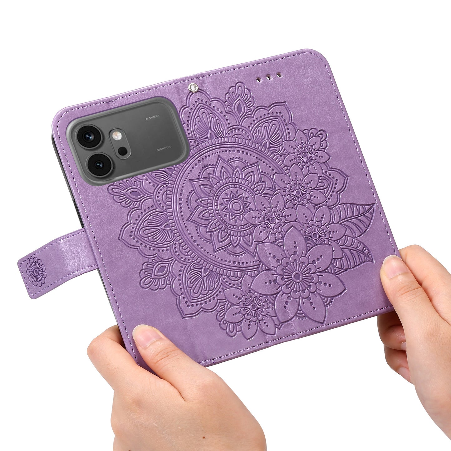 For Honor 600 Pro 5G / Honor 600 5G Case Floral Pattern PU Leather Wallet Stand Phone Cover