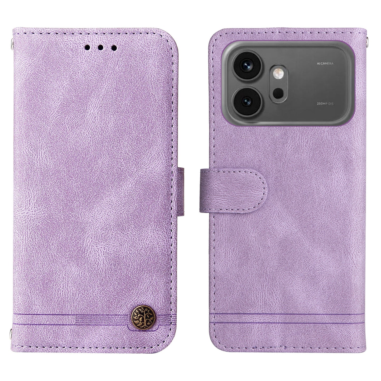 For Honor 600 Pro 5G / Honor 600 5G Leather Wallet Cases Skin Touch Phone Cover Stand with Strap