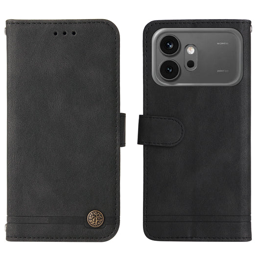 Honor 600 5G / Honor 600 Pro 5G Handyhülle – Leder-Geldbörsen-Hüllen, hautfreundlich-, Ständer mit Riemen