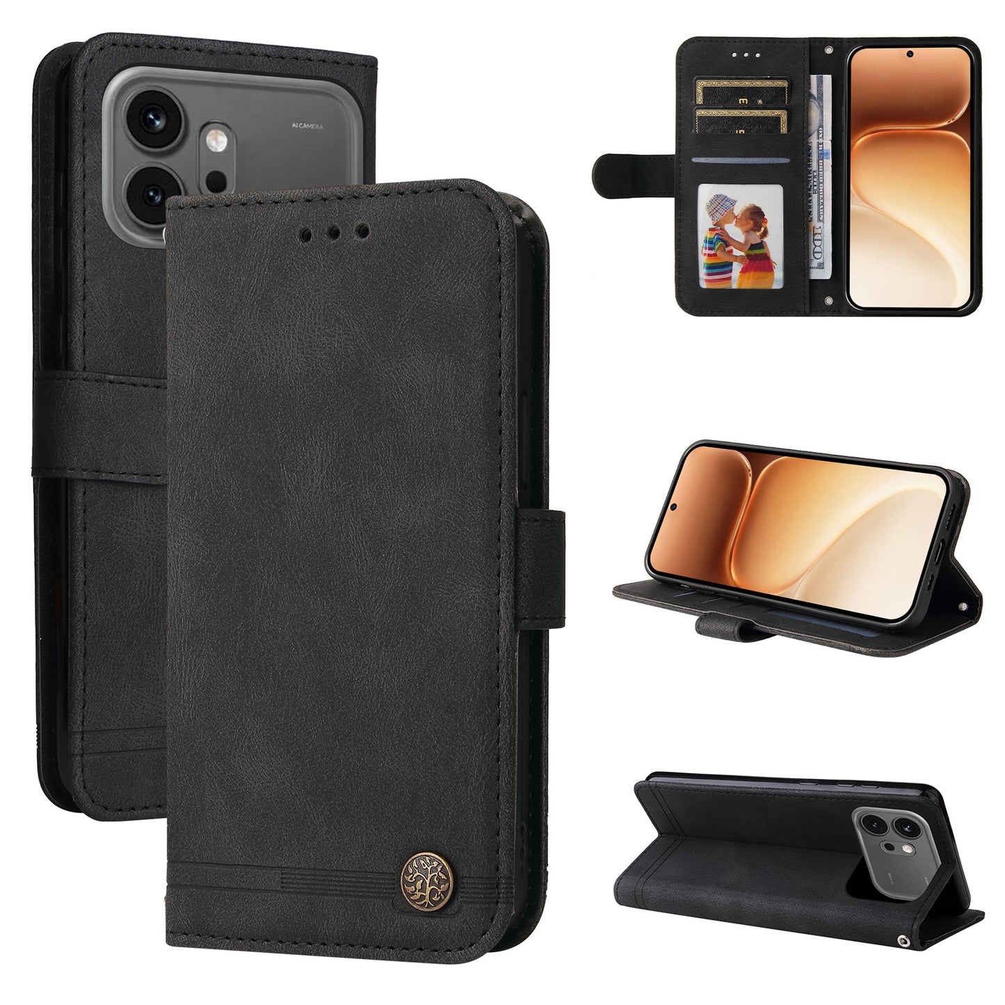 For Honor 600 Pro 5G / Honor 600 5G Leather Wallet Cases Skin Touch Phone Cover Stand with Strap