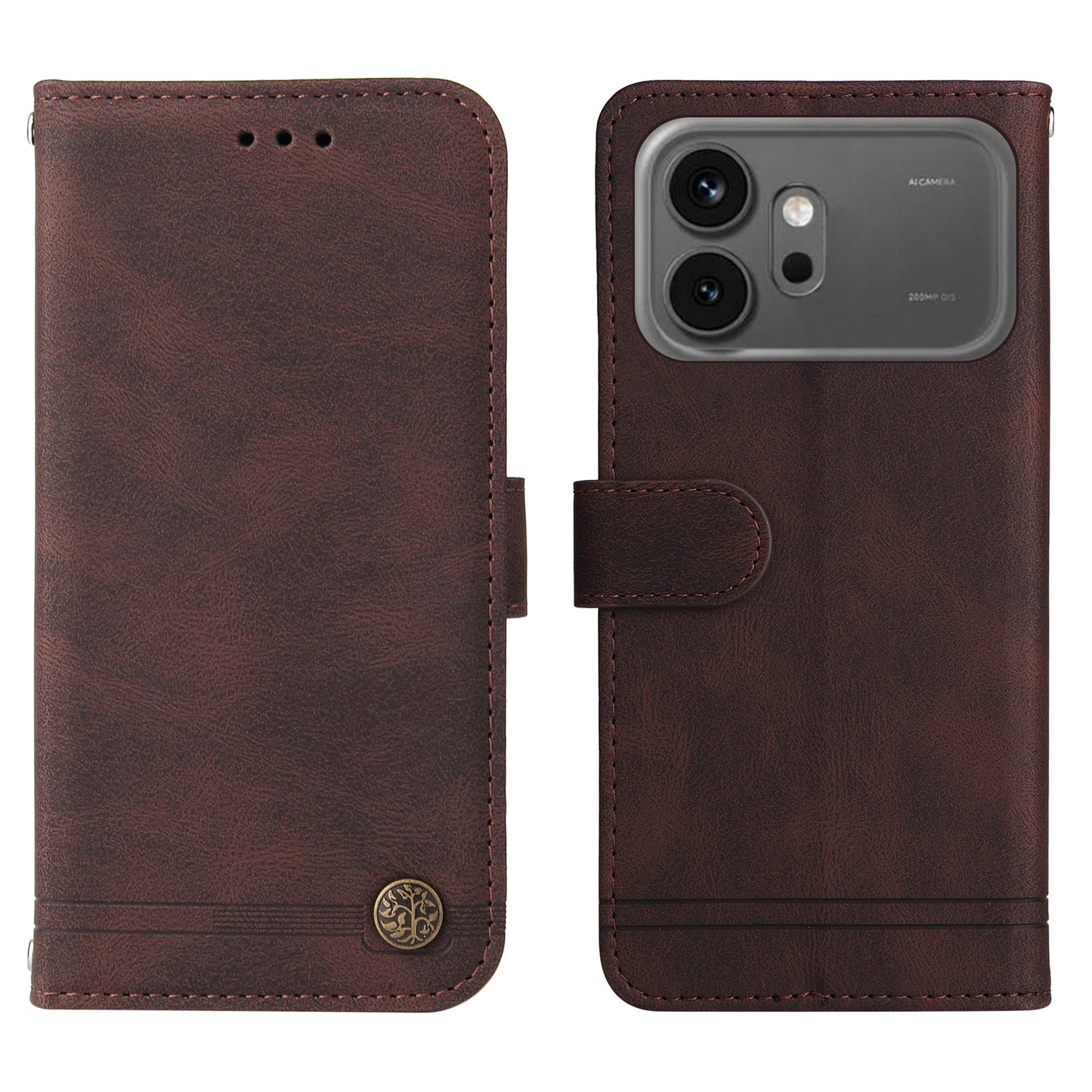 For Honor 600 Pro 5G / Honor 600 5G Leather Wallet Cases Skin Touch Phone Cover Stand with Strap