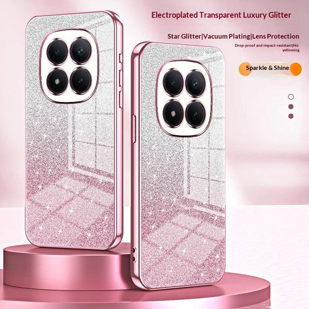 For Xiaomi Redmi Note 15 Pro 4G (Global) Case Electroplating Gradient Glitter TPU Phone Cover