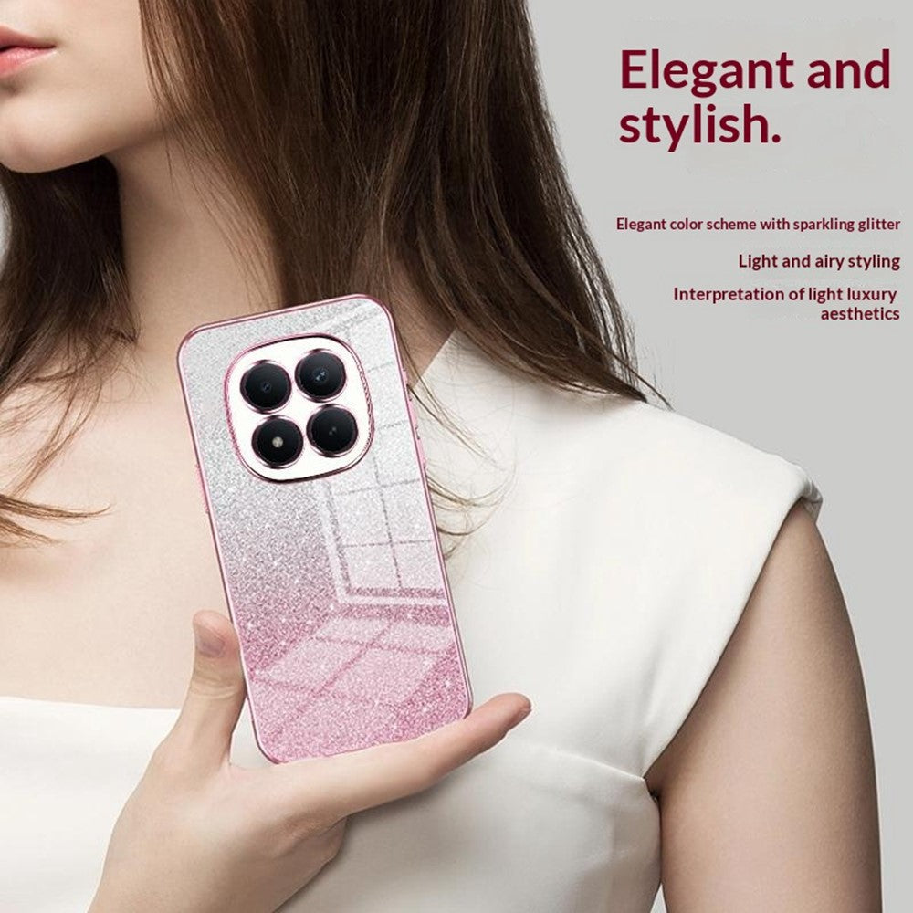 For Xiaomi Redmi Note 15 Pro 4G (Global) Case Electroplating Gradient Glitter TPU Phone Cover
