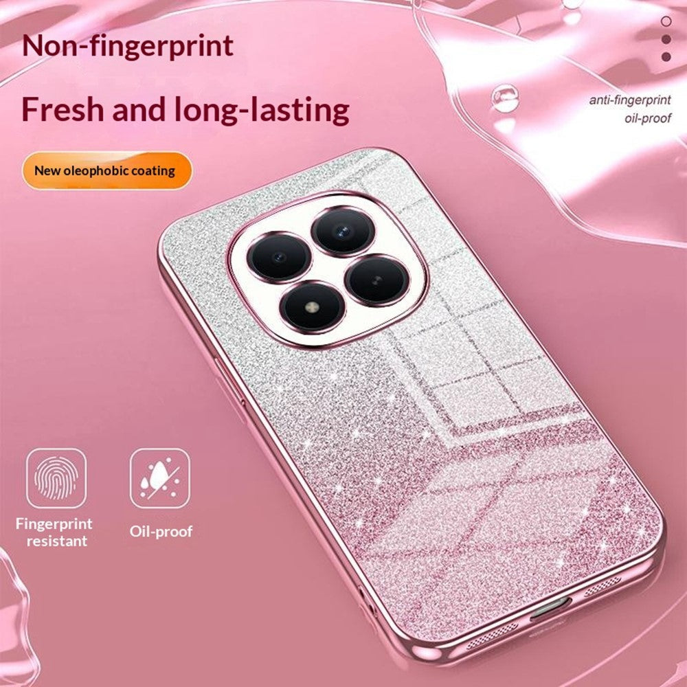 For Xiaomi Redmi Note 15 Pro 4G (Global) Case Electroplating Gradient Glitter TPU Phone Cover