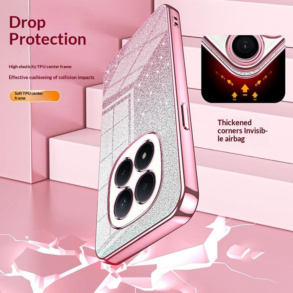 For Xiaomi Redmi Note 15 Pro 4G (Global) Case Electroplating Gradient Glitter TPU Phone Cover