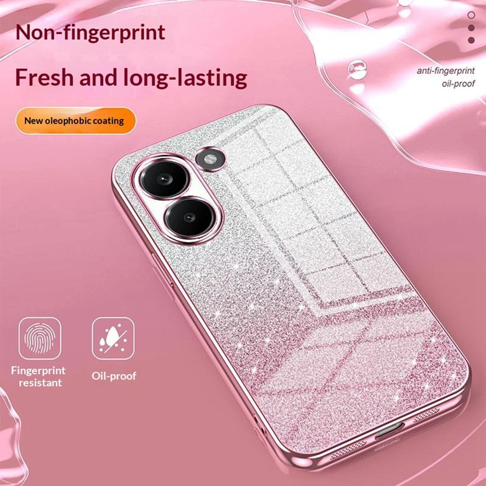 Case For Xiaomi Poco X8 Pro 5G  /  Redmi Turbo 5 5G Electroplating Gradient Glitter TPU Phone Cover