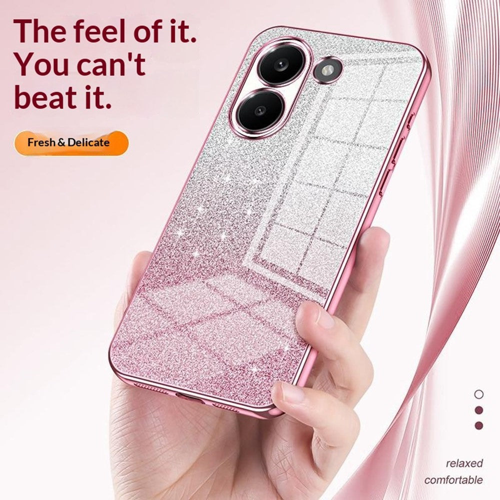 Case For Xiaomi Poco X8 Pro 5G  /  Redmi Turbo 5 5G Electroplating Gradient Glitter TPU Phone Cover