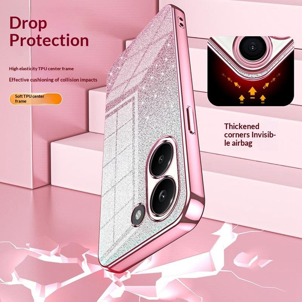 Case For Xiaomi Poco X8 Pro 5G  /  Redmi Turbo 5 5G Electroplating Gradient Glitter TPU Phone Cover