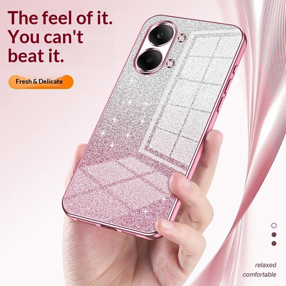 Case For Xiaomi Poco X8 Pro Max 5G  /  Redmi Turbo 5 Max 5G Electroplating Gradient Glitter TPU Phone Cover